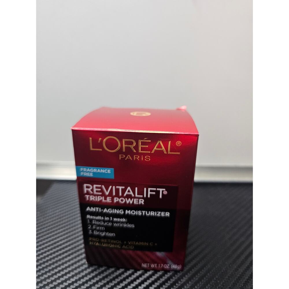 L'Oreal Paris Revitalift Anti-Aging Face Moisturizer Fragrance Free 1.7 Oz